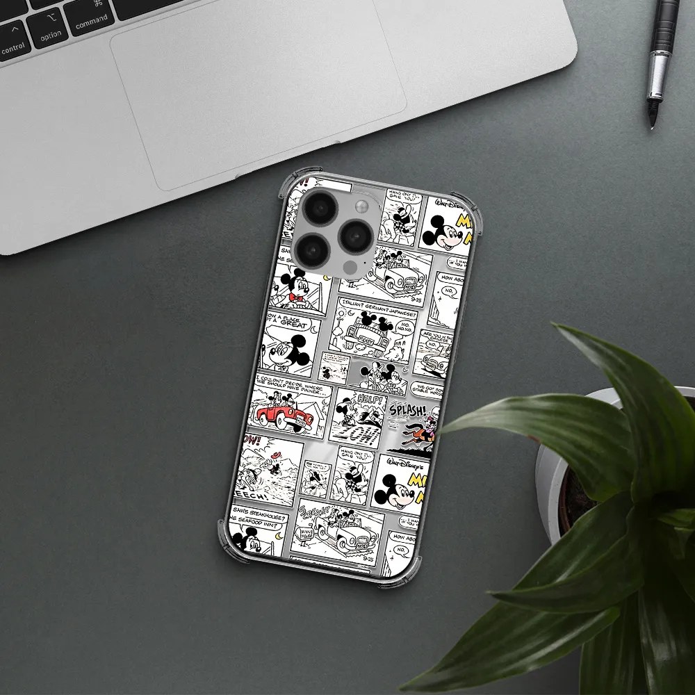 mickey mouse comic strip Apple iPhone 13 Pro Max Clear PC Case