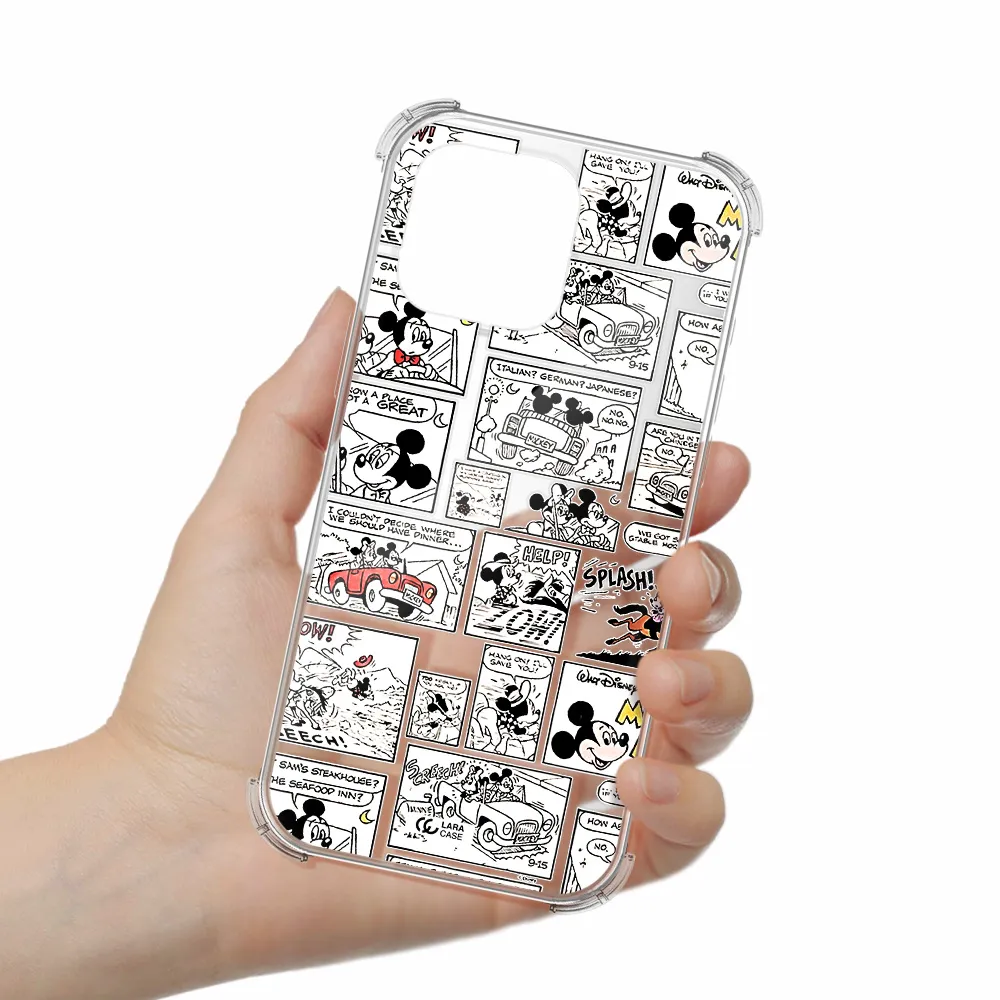 Mickey Mouse Comic Strip Apple Iphone 16 Pro Max Clear Pc Case