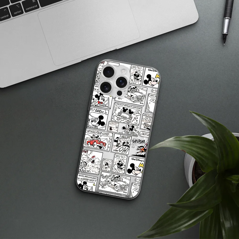 Mickey Mouse Comic Strip Apple Iphone 16 Pro Max Clear Tpu Case