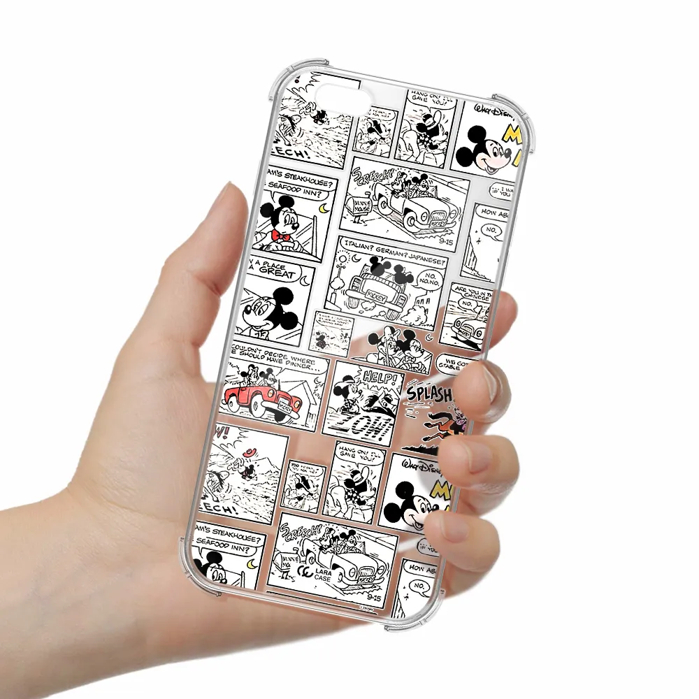 mickey mouse comic strip Apple iPhone 6 plus Clear PC Case