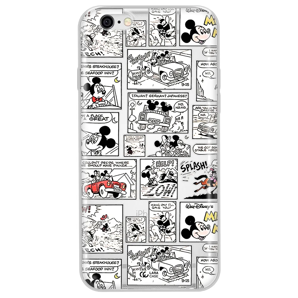 Mickey Mouse Comic Strip Apple Iphone 6 Plus Clear Tpu Case