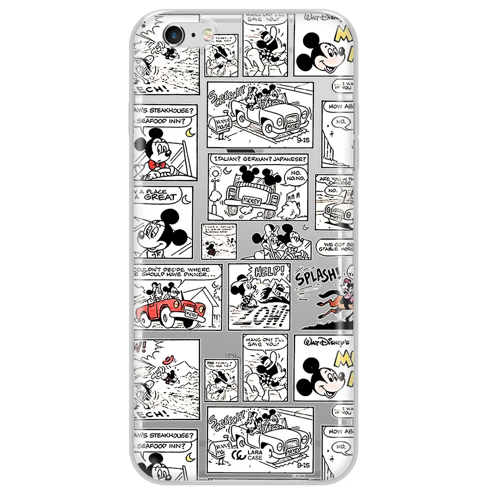 Mickey Mouse Comic Strip Apple Iphone 6 S Plus Clear Tpu Case