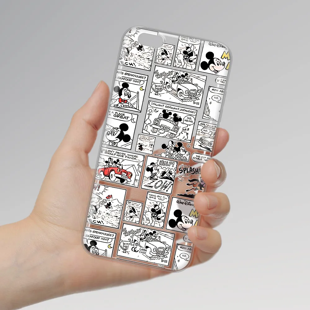 Mickey Mouse Comic Strip Apple Iphone 6 S Plus Clear Tpu Case