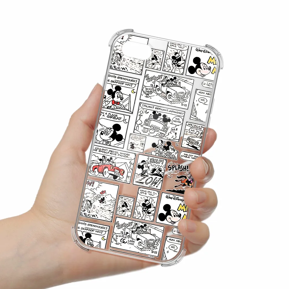mickey mouse comic strip Apple iPhone 7 Clear PC Case