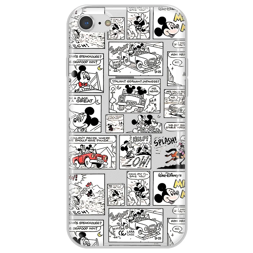Mickey Mouse Comic Strip Apple Iphone 7 Clear Tpu Case