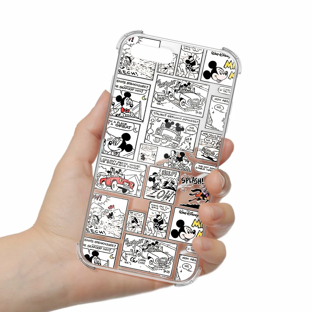 mickey mouse comic strip Apple iPhone 7 plus Clear PC Case