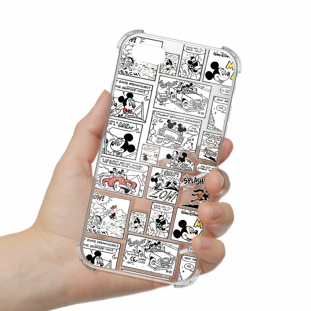 mickey mouse comic strip Apple iPhone se 2020 Clear PC Case