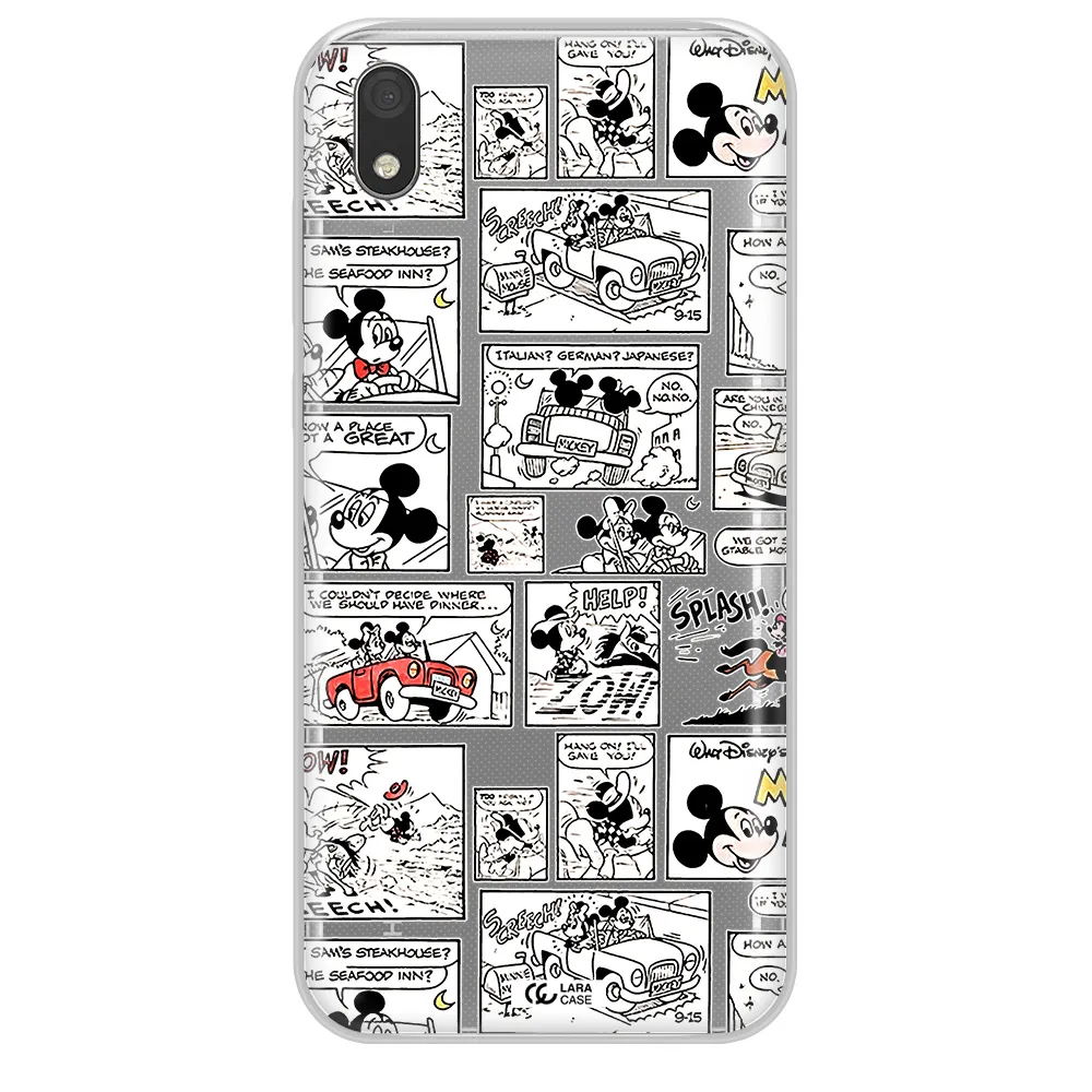 Mickey Mouse Comic Strip Huawei Honor 8S Clear Tpu Case