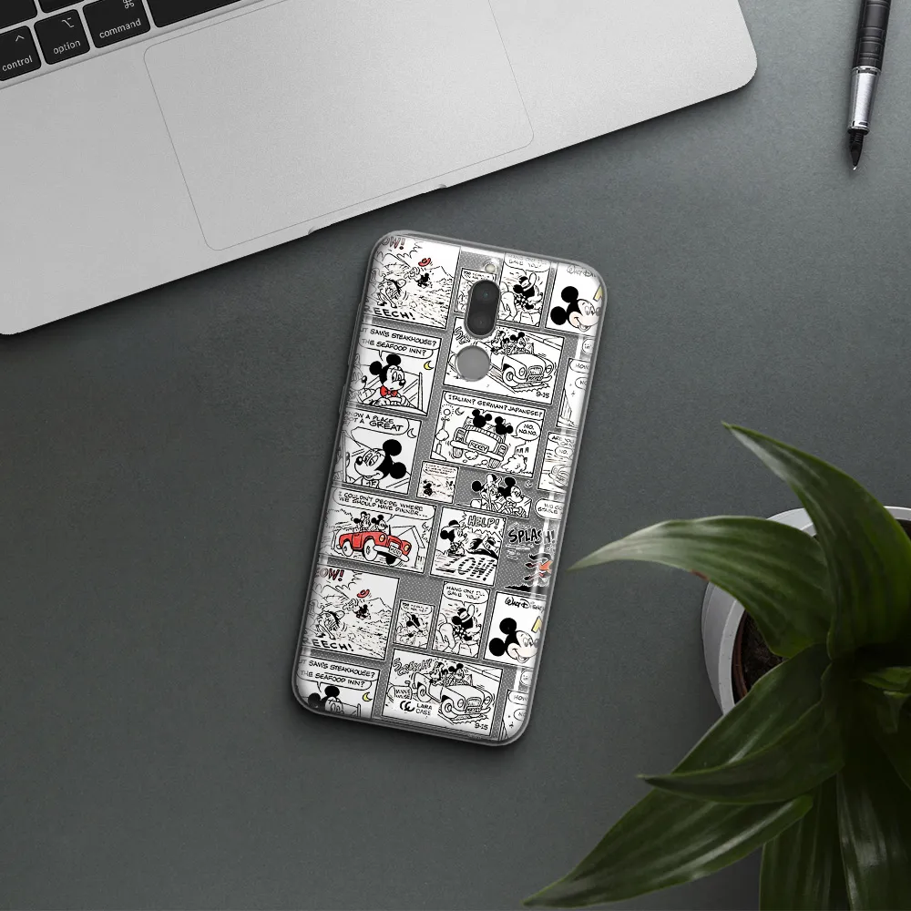 Mickey Mouse Comic Strip Huawei Mate 10 Lite Clear Tpu Case