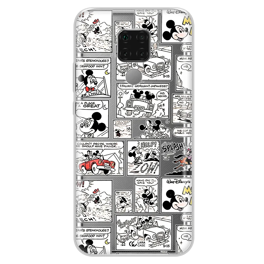 Mickey Mouse Comic Strip Huawei Mate 30 Lite Clear Tpu Case