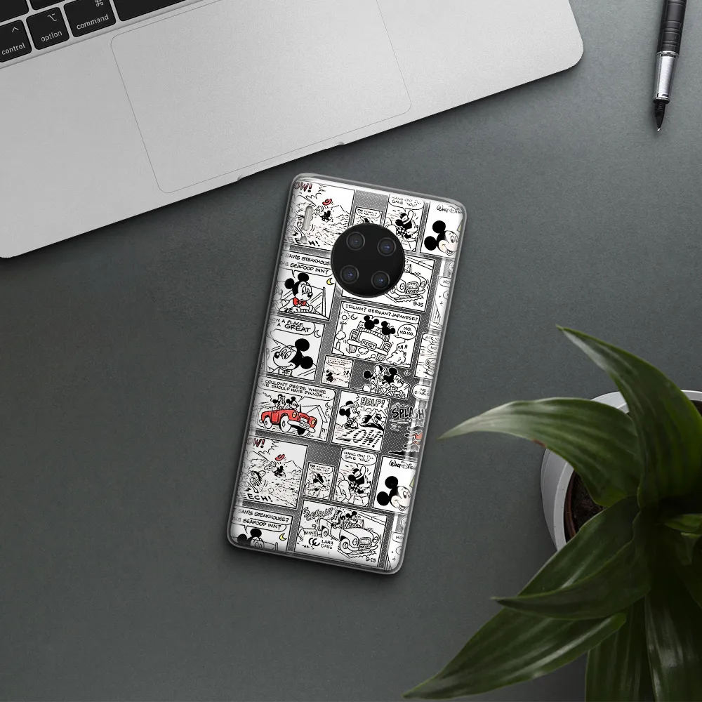 Mickey Mouse Comic Strip Huawei Mate 30 Pro Clear Tpu Case