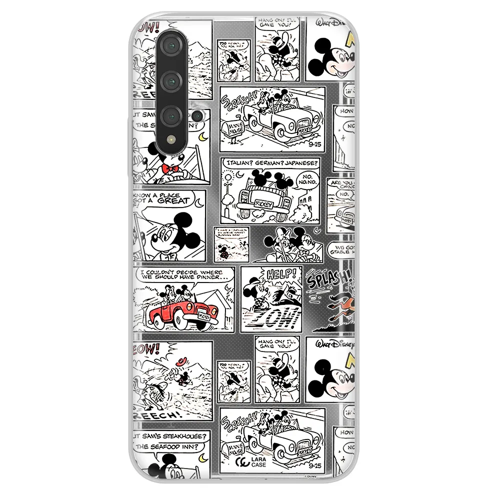 Mickey Mouse Comic Strip Huawei Nova 5T Clear Tpu Case