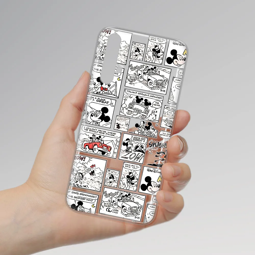 Mickey Mouse Comic Strip Huawei Nova 5T Clear Tpu Case