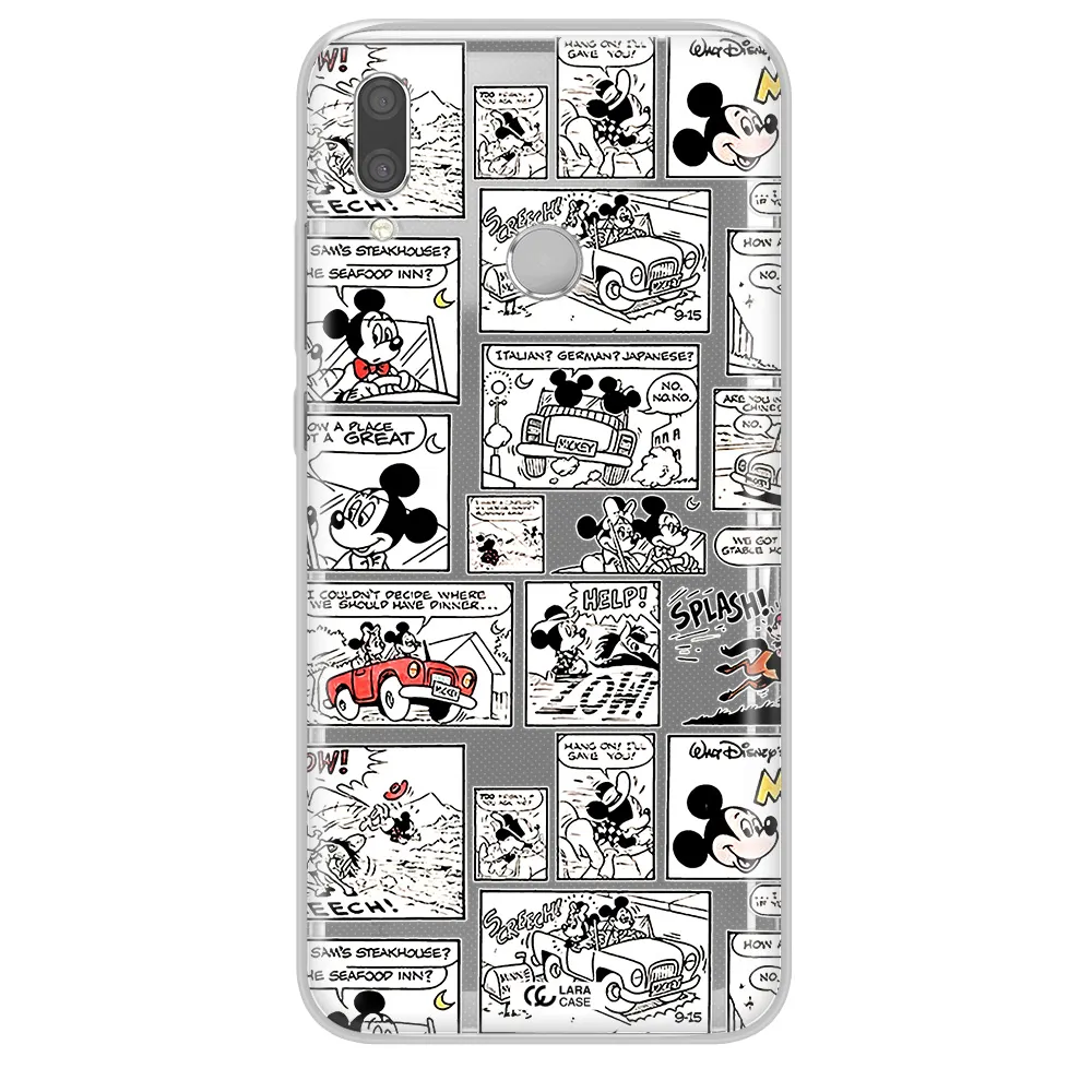 Mickey Mouse Comic Strip Huawei P Smart 2019 Clear Tpu Case