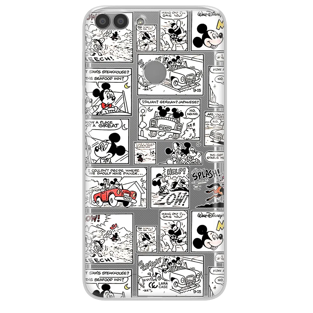 Mickey Mouse Comic Strip Huawei P Smart Clear Tpu Case