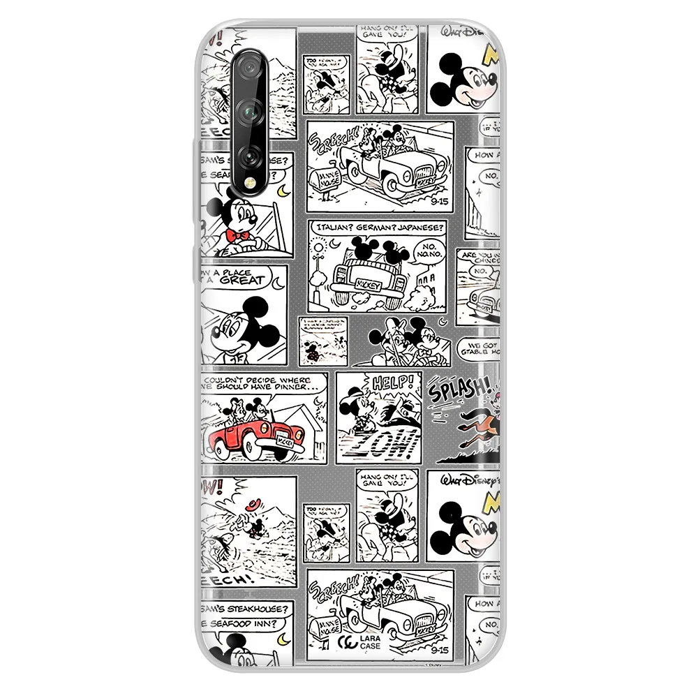 Mickey Mouse Comic Strip Huawei P Smart S Clear Tpu Case