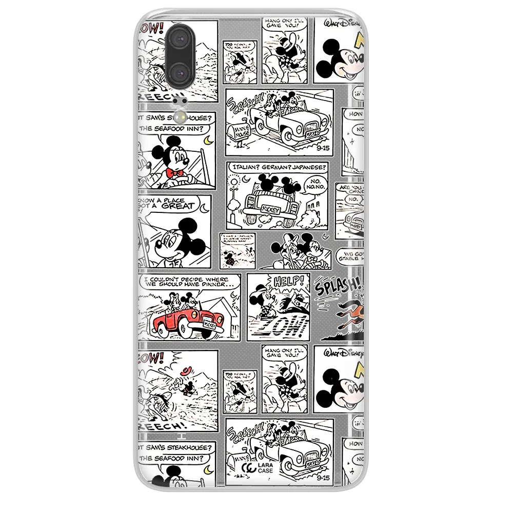 Mickey Mouse Comic Strip Huawei P20 Clear Tpu Case