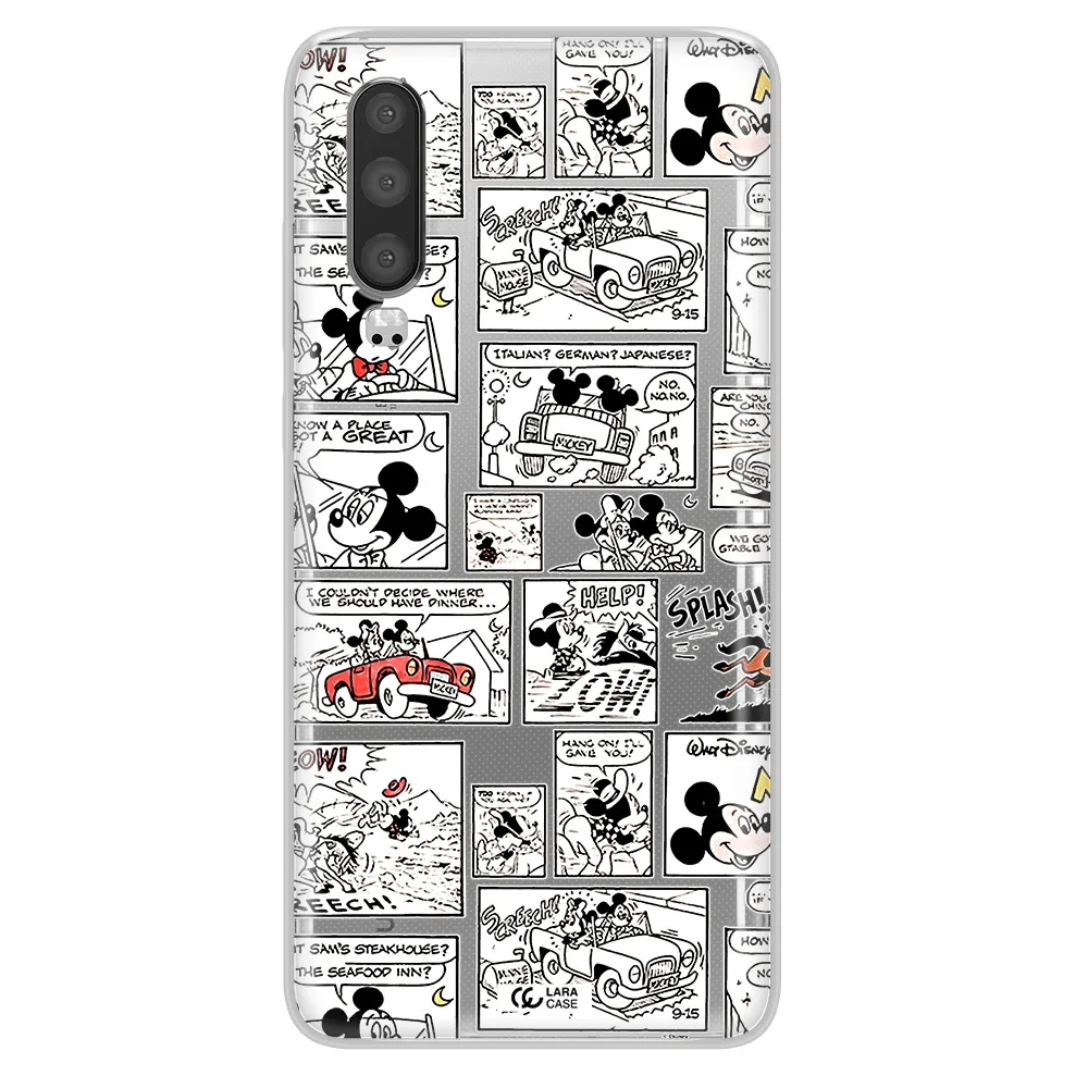 Mickey Mouse Comic Strip Huawei P30 Clear Tpu Case