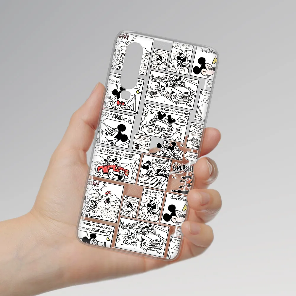 Mickey Mouse Comic Strip Huawei P30 Clear Tpu Case