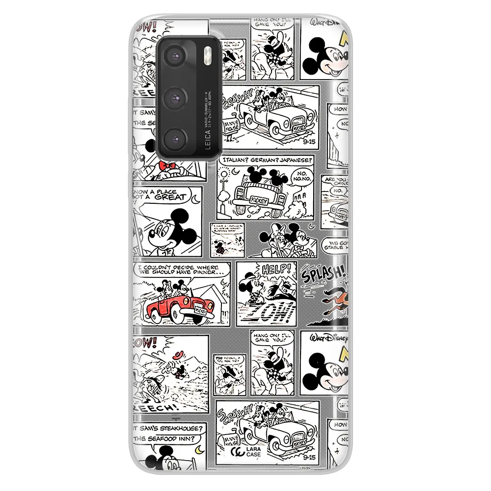 Mickey Mouse Comic Strip Huawei P40 Clear Tpu Case
