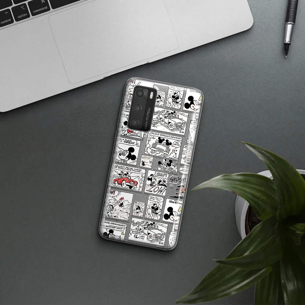 Mickey Mouse Comic Strip Huawei P40 Clear Tpu Case