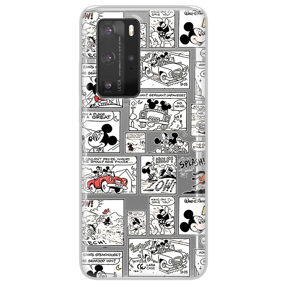 Mickey Mouse Comic Strip Huawei P40 Pro Clear Tpu Case