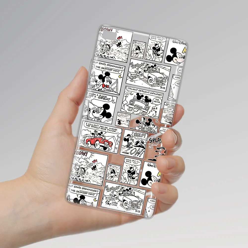 Mickey Mouse Comic Strip Huawei P8 Clear Tpu Case