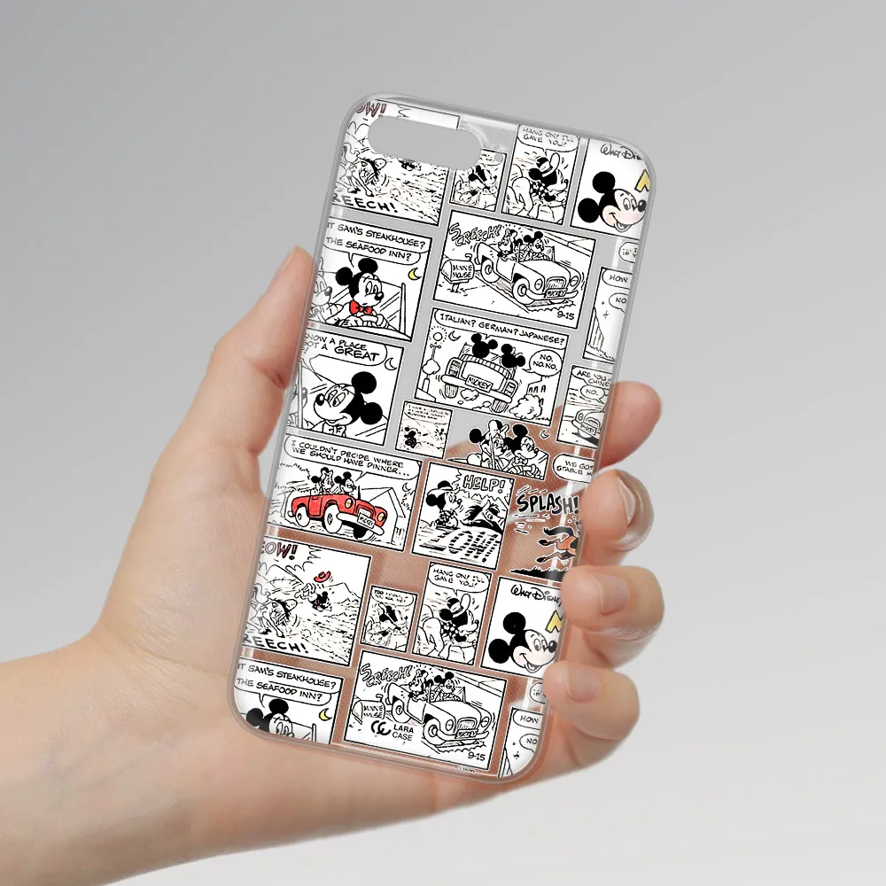 Mickey Mouse Comic Strip Huawei Y6 2018 Clear Tpu Case