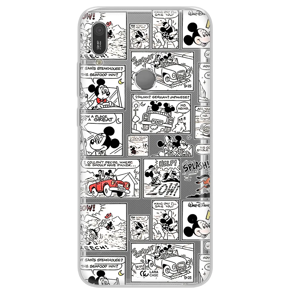 Mickey Mouse Comic Strip Huawei Y6 2019 Clear Tpu Case