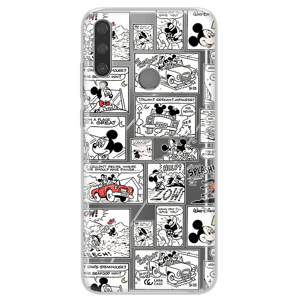 Mickey Mouse Comic Strip Huawei Y6P Clear Tpu Case