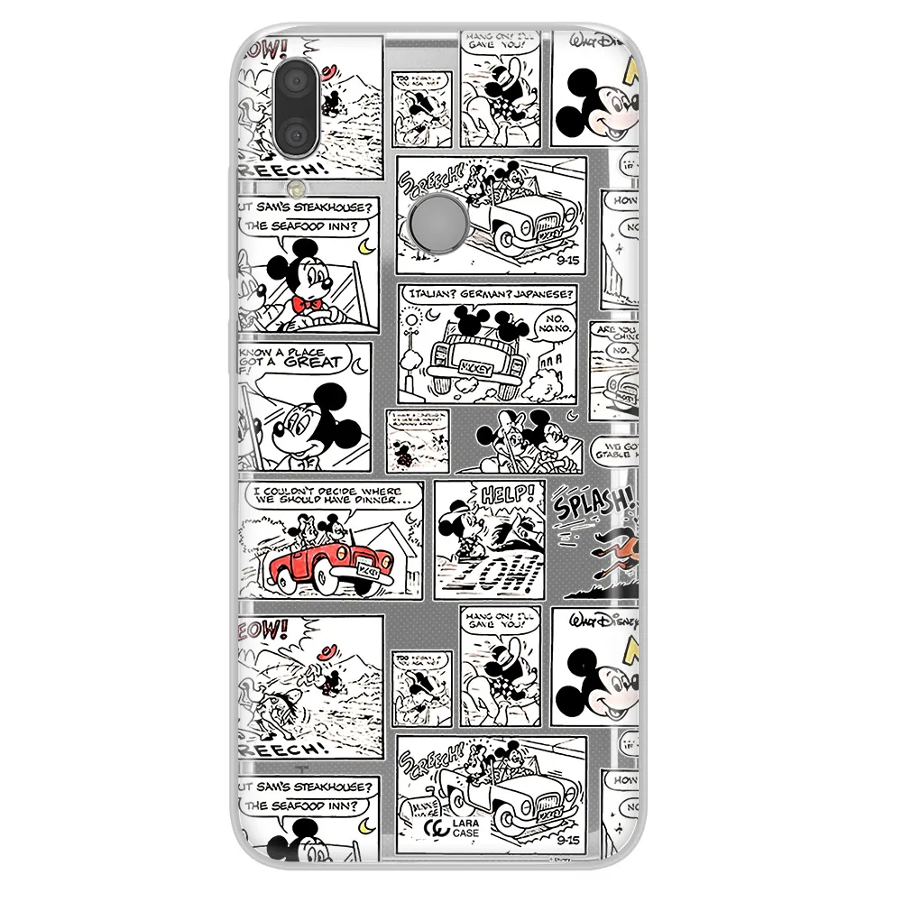 Mickey Mouse Comic Strip Huawei Y7 2019 Clear Tpu Case