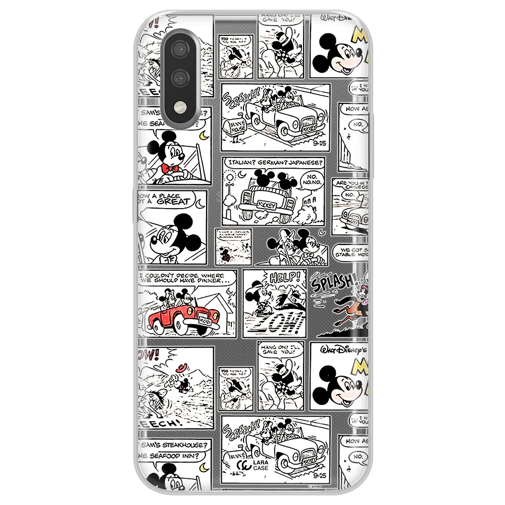 Mickey Mouse Comic Strip Samsung A01 Clear Tpu Case