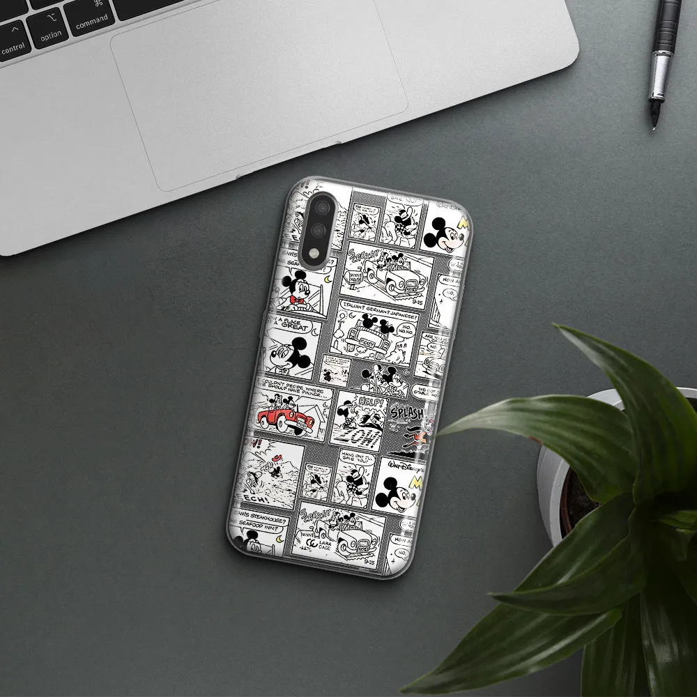 Mickey Mouse Comic Strip Samsung A01 Clear Tpu Case