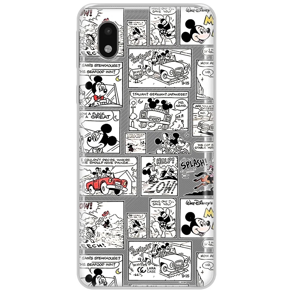 Mickey Mouse Comic Strip Samsung A01 Core Clear Tpu Case