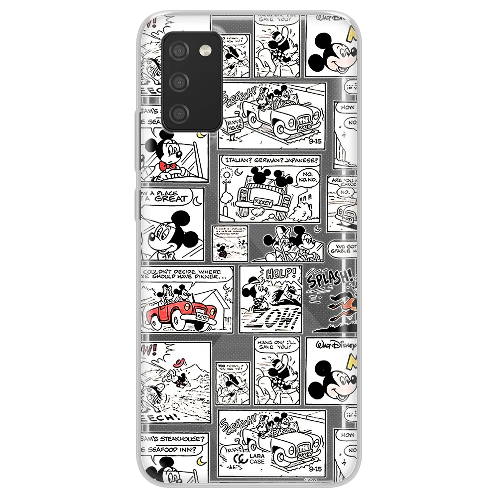 Mickey Mouse Comic Strip Samsung A02S Clear Tpu Case