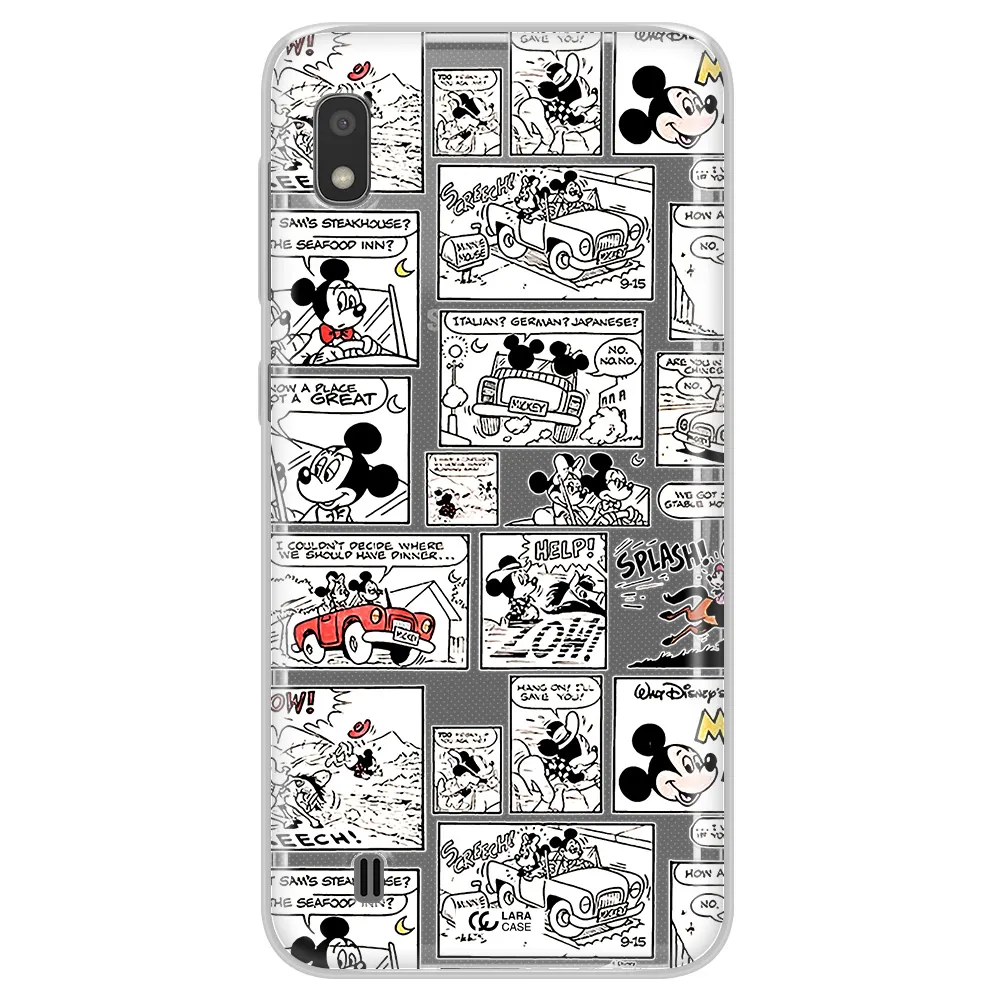 Mickey Mouse Comic Strip Samsung A10 Clear Tpu Case
