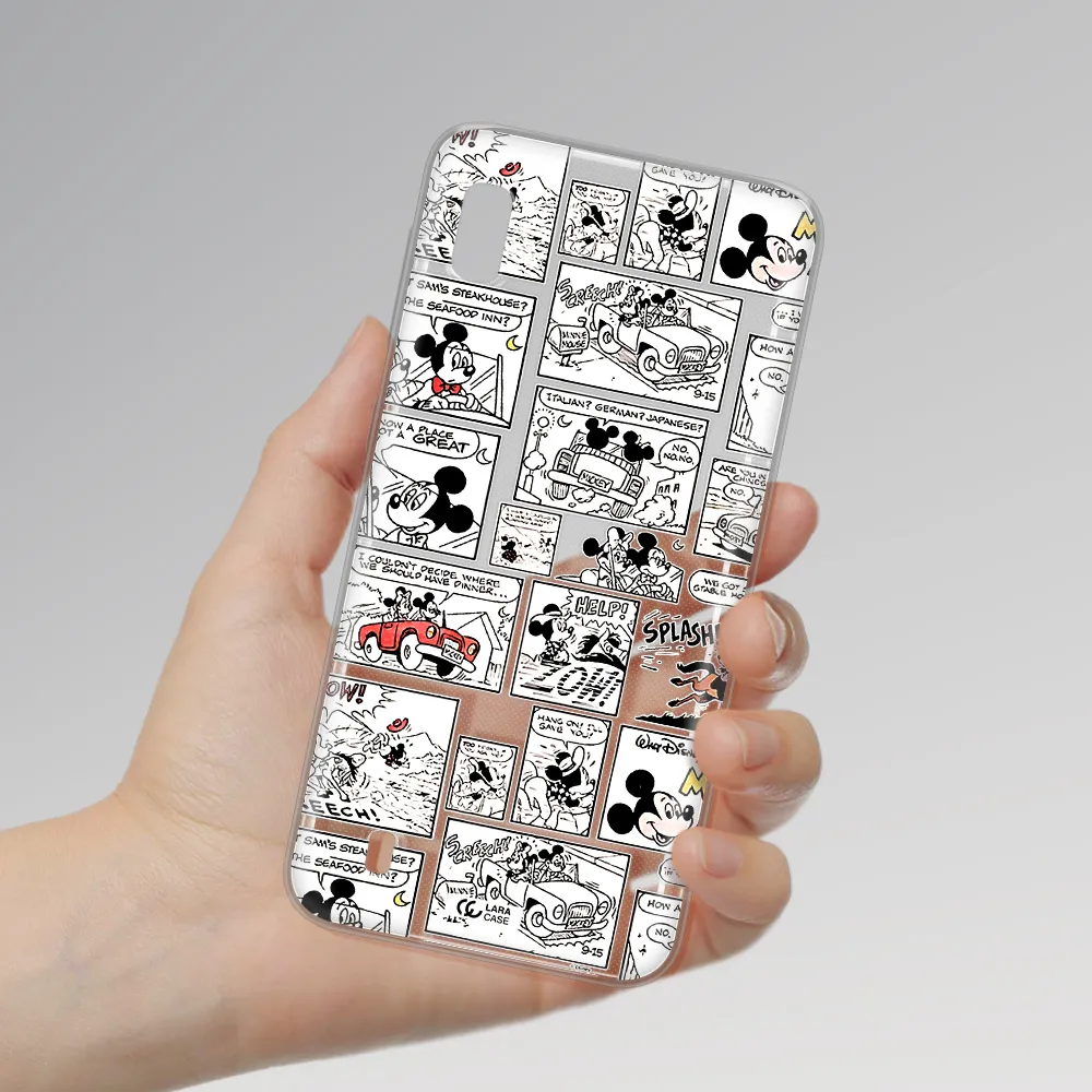 Mickey Mouse Comic Strip Samsung A10 Clear Tpu Case