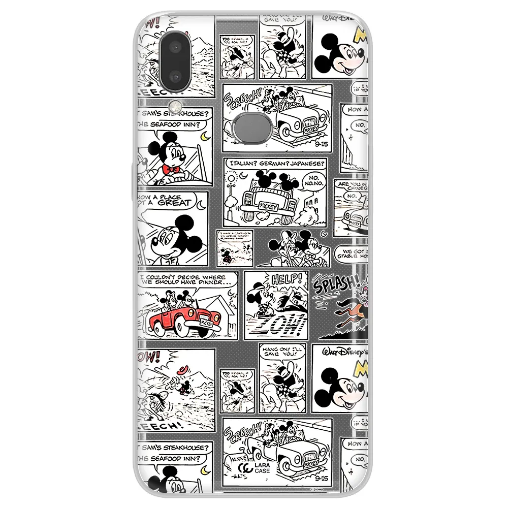 Mickey Mouse Comic Strip Samsung A10S Clear Tpu Case
