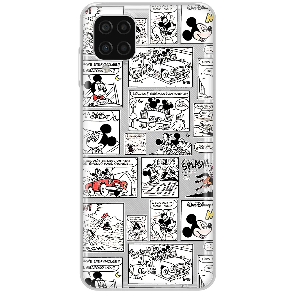 Mickey Mouse Comic Strip Samsung A12 4G Clear Tpu Case