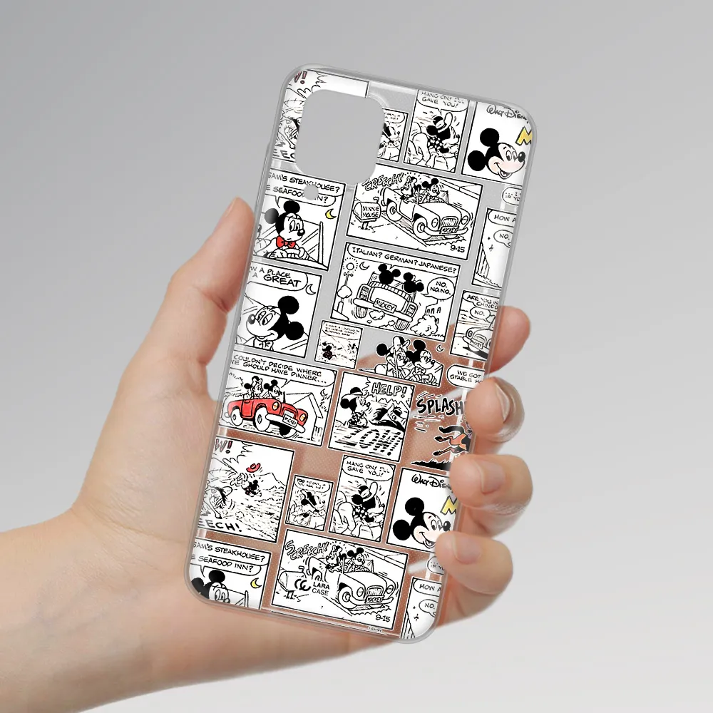 Mickey Mouse Comic Strip Samsung A12 4G Clear Tpu Case