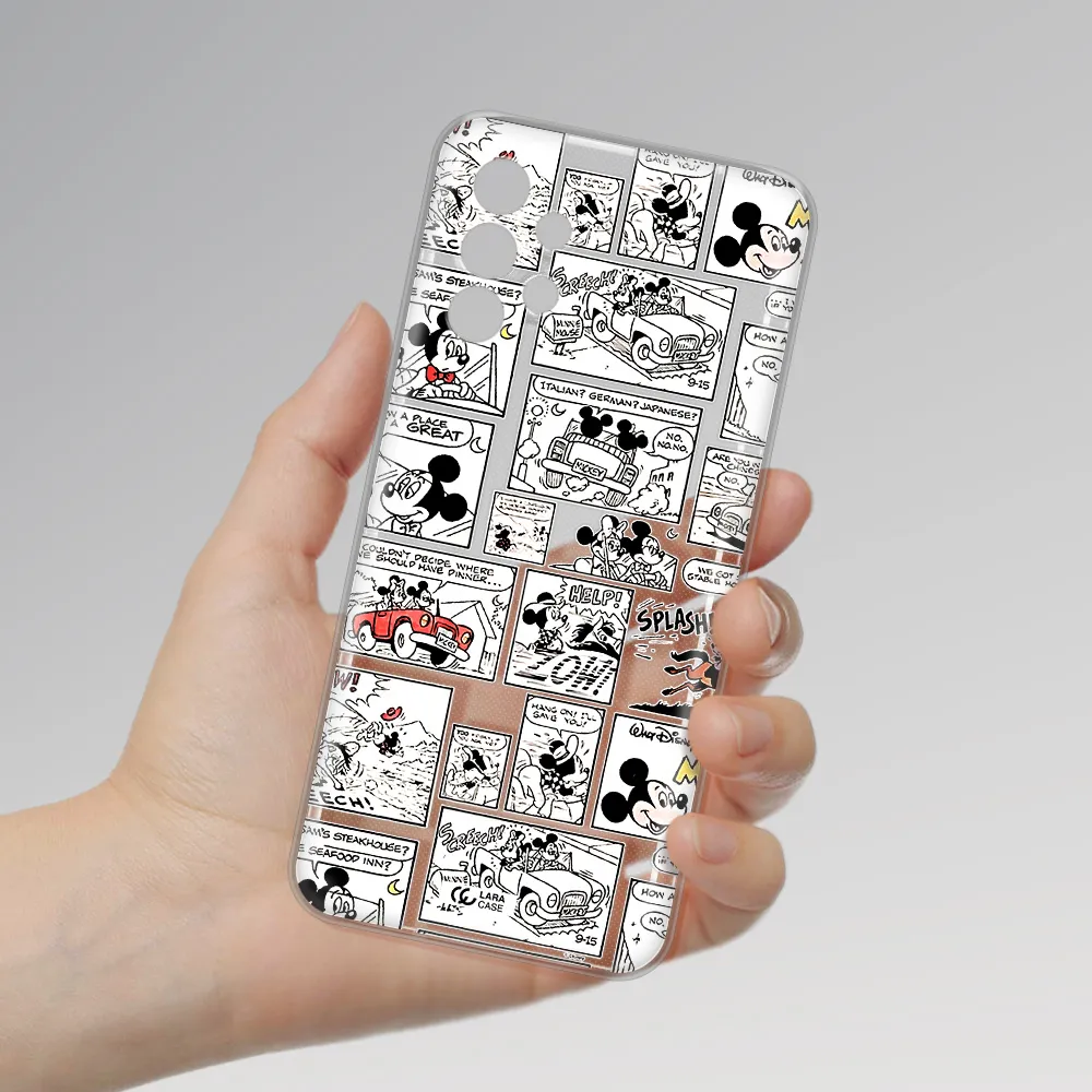 Mickey Mouse Comic Strip Samsung A13 4G Clear Tpu Case