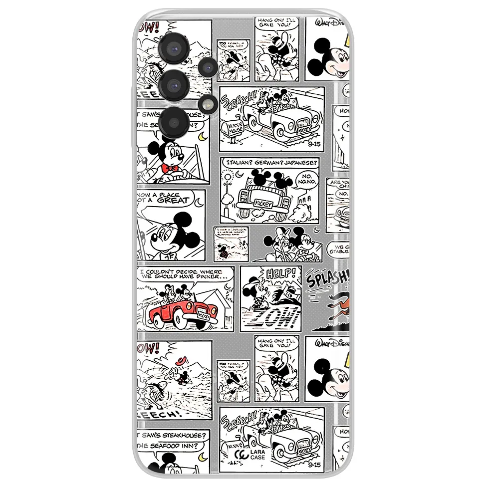 Mickey Mouse Comic Strip Samsung A13 Clear Tpu Case