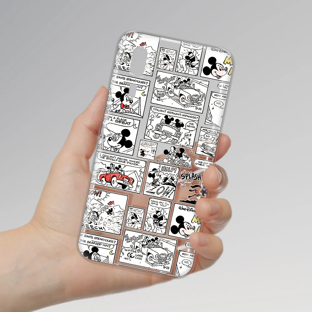 Mickey Mouse Comic Strip Samsung A2 Core Clear Tpu Case
