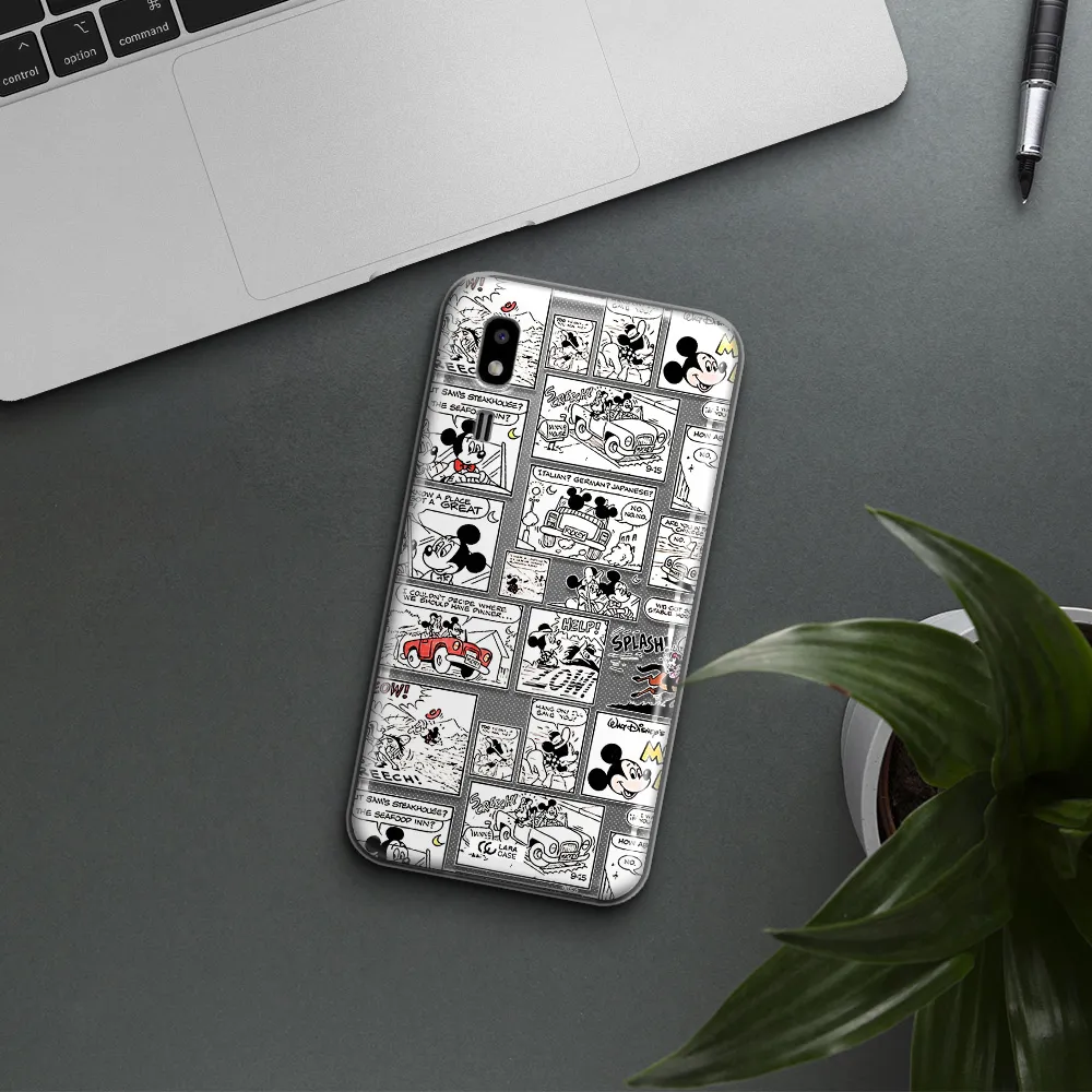 Mickey Mouse Comic Strip Samsung A2 Core Clear Tpu Case