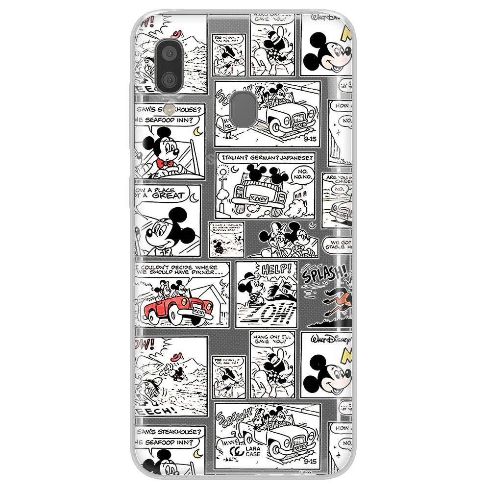 Mickey Mouse Comic Strip Samsung A20 Clear Tpu Case