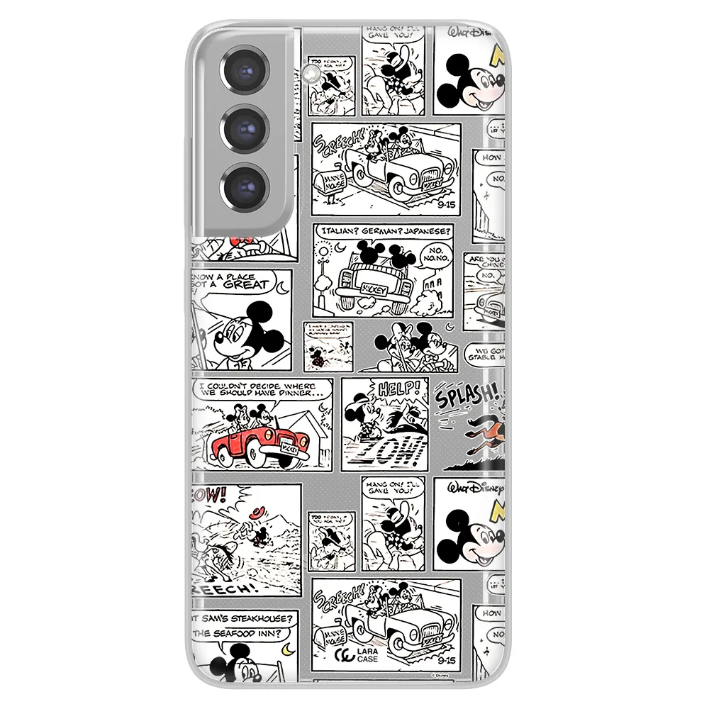 Mickey Mouse Comic Strip Samsung A21 Fe Clear Tpu Case