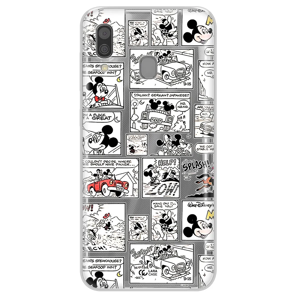 Mickey Mouse Comic Strip Samsung A30 Clear Tpu Case