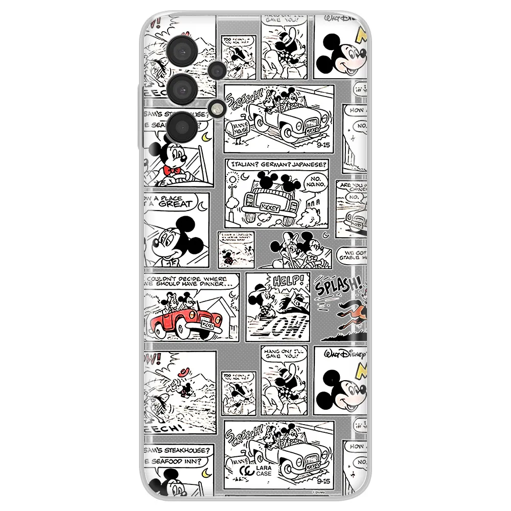 Mickey Mouse Comic Strip Samsung A32 Clear Tpu Case