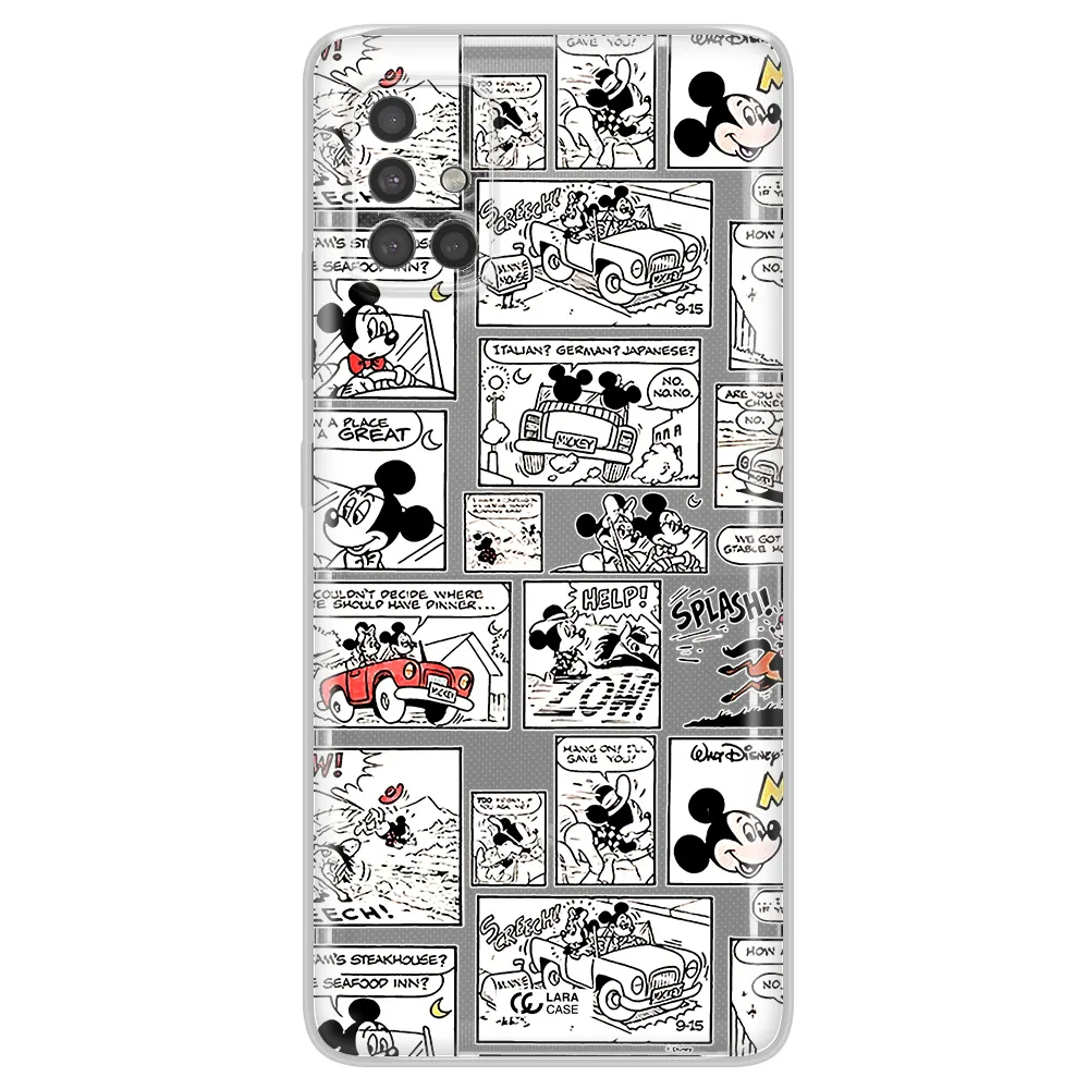 Mickey Mouse Comic Strip Samsung A40S Clear Tpu Case