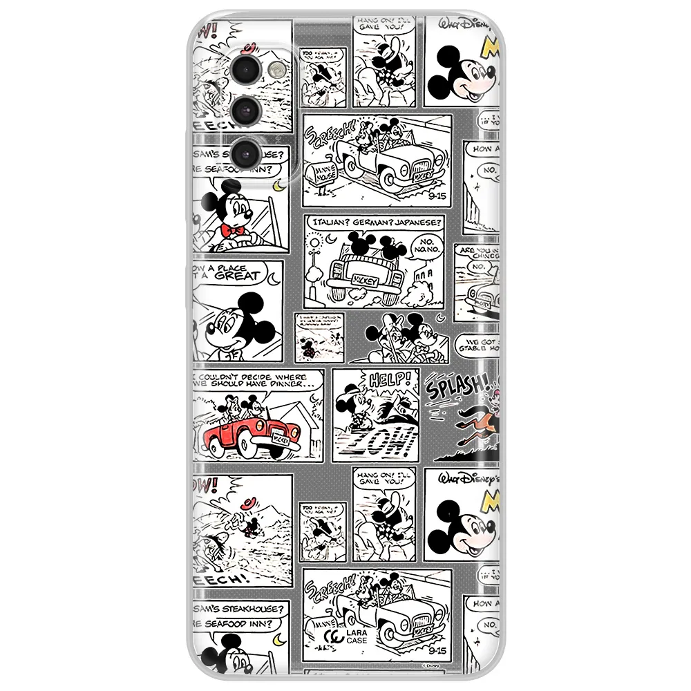 Mickey Mouse Comic Strip Samsung A41 Clear Tpu Case